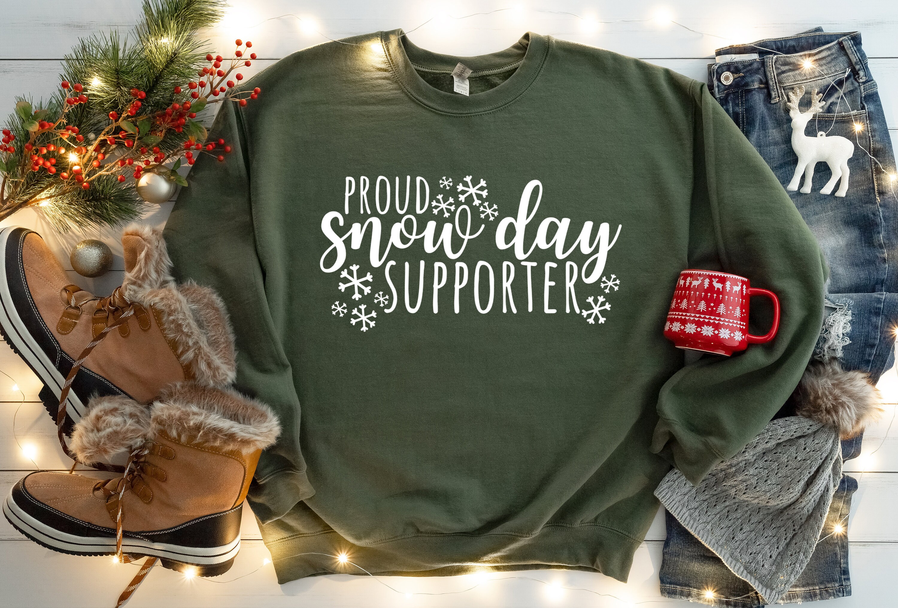 Snow sweatshirt deals