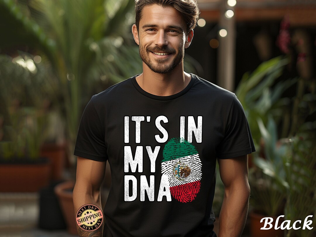 T-shirt Mexico Personnalisé – Homme – Noir – Toutes Tailles (du S Au 5XL) – Sans étiquette