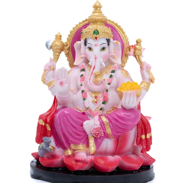 Large ganesha statue, 23 cm high, indian hindu god idol, ganesh figurine, pooja room, mandir diwali décor, housewarming gift