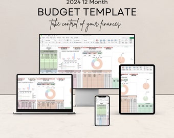 2024 Budget Template - Pastels