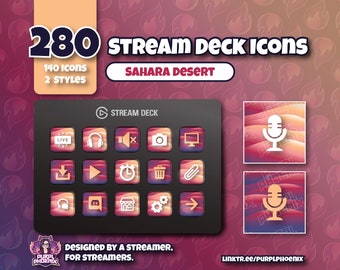280 Stream Deck Icons - Sahara Desert