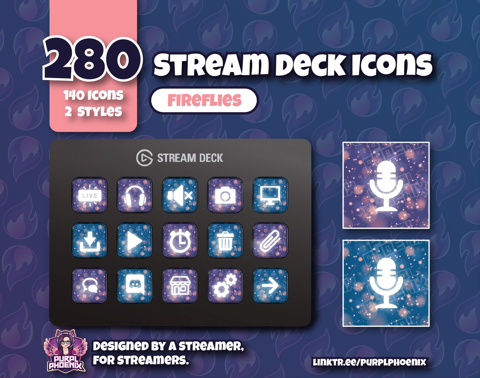 280 Stream Deck Icons - Fireflies - Etsy