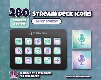 280 Stream Deck Icons - Fairy Forest