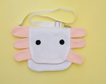 Bolso ajolote, bolso de animales, patrón de costura y tutorial PDF