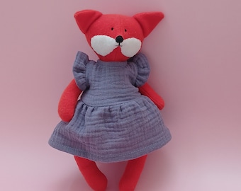 Fox pop in jurk Naaipatroon en tutorial PDF