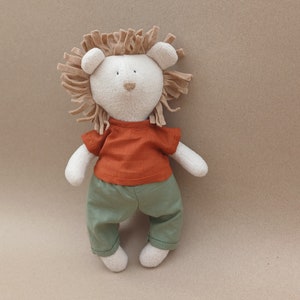 Lion with clothes Sewing pattern and tutorial PDF