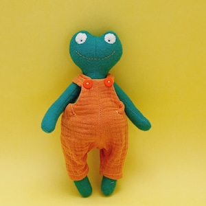 Frog doll sewing pattern and tutorial PDF