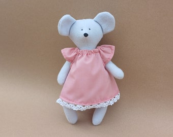 Mouse in dress Sewing pattern and tutorial PDF