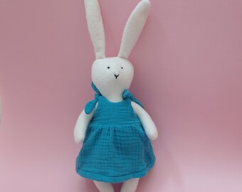 Bunny in dress pattern and sewing tutorial PDF