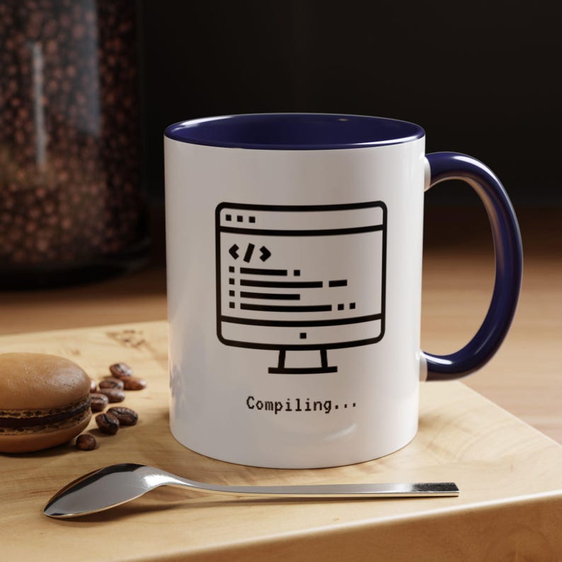 Programmer Coffee Mug, Coding Mug, Compiling Mug, Developer Gift, Tech Coffee Cup, Coder Desk Mug image 11