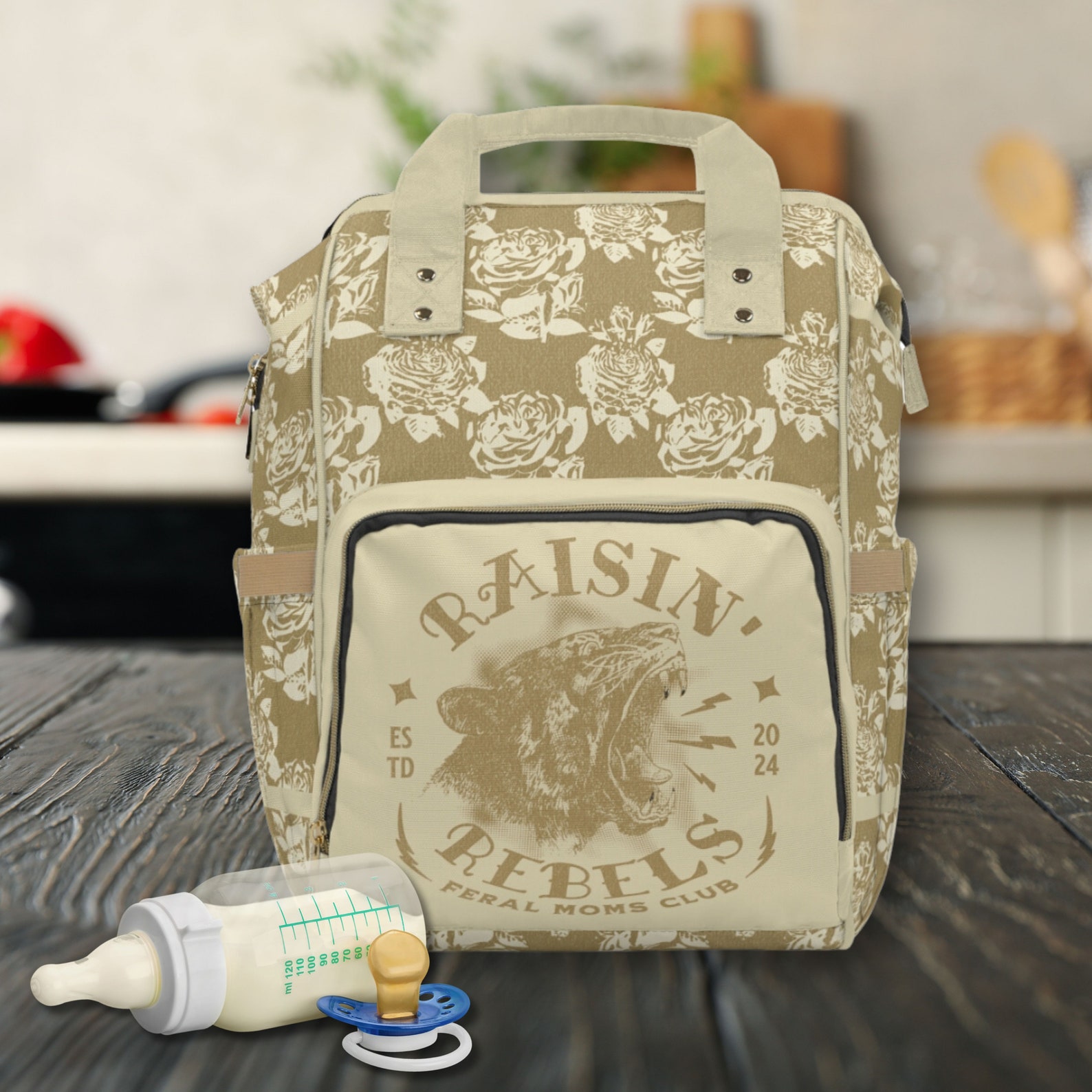 Gothic Mom Diaper Bag Alt Multifunctional Diaper Bag Backpack Gothic