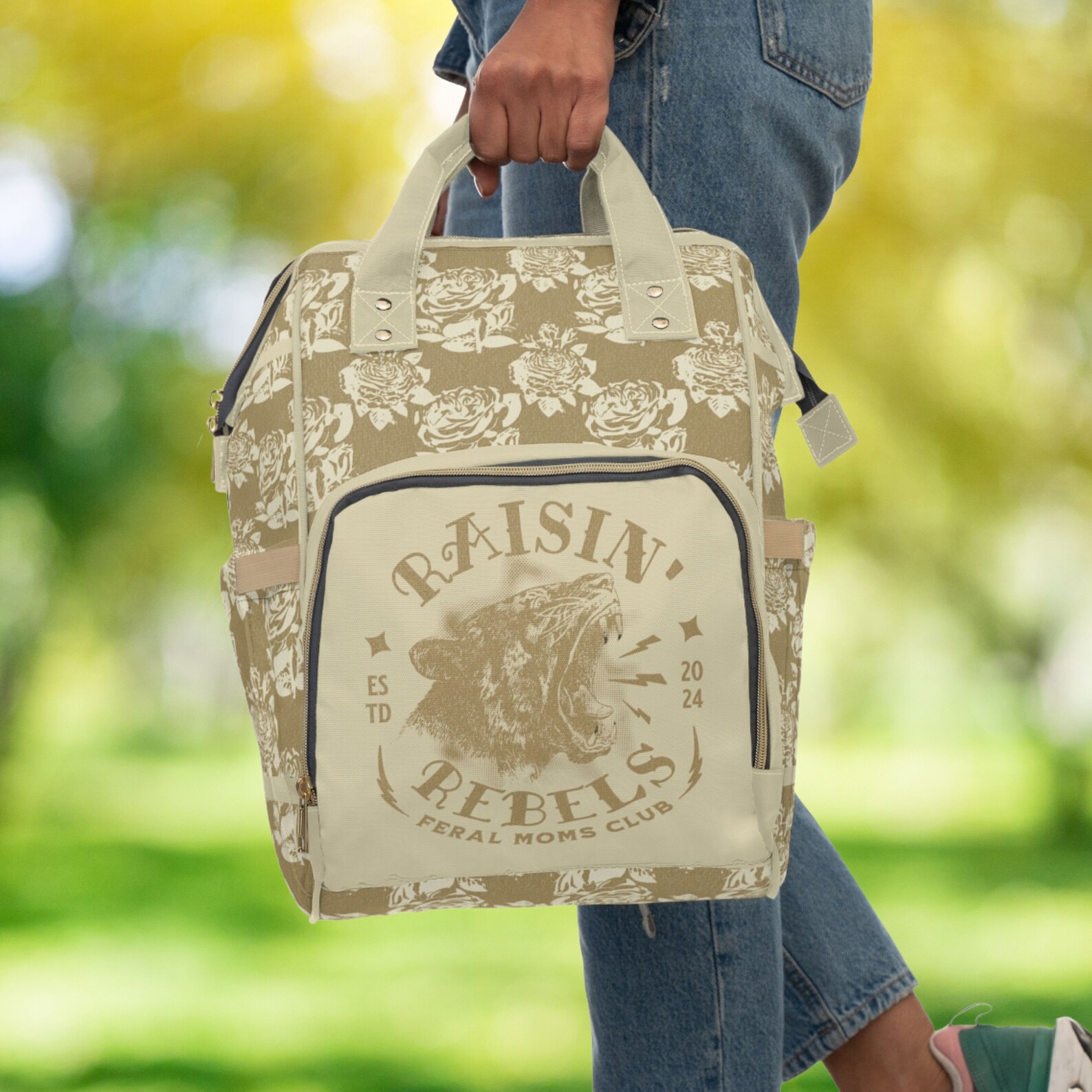 Gothic Mom Diaper Bag Alt Multifunctional Diaper Bag Backpack Gothic