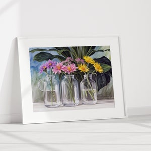 Glass Vases Color Flowers Plants Decor Natural Colors Green Wild flowers Colored Flowers Deco