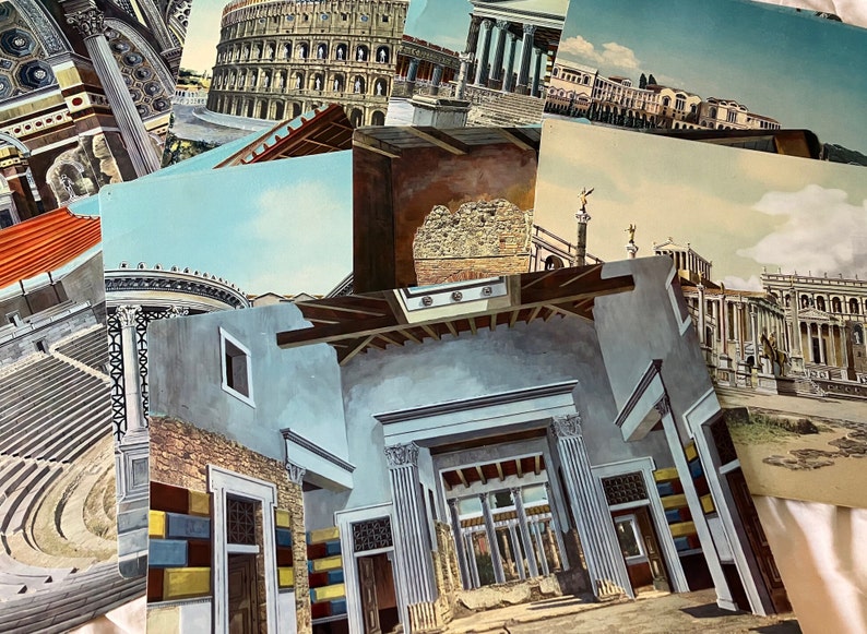 Rare Vintage Study Prints - 1965 - Rome and Pompeii Reconstructions ...