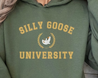 Silly Goose University Shirt, Unisex Silly Goose University T-Shirt, Funny Men’s Tee, Funny Women’s T Shirt, Funny Goose Shirt, Trendy Tee