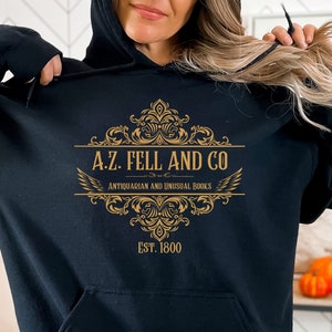 Good Omens A.Z. Fell and Co Antiquarian and Unusual Books Shirt, Aziraphale Crowley, Ineffable Husbands, Fandom Gift,Comic Con, Bookish Gift