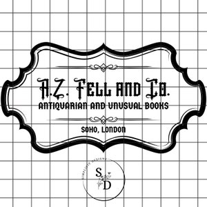 Good Omens PNG, A.Z. Fell and Co PNG, Bookshop, Book Store, Digital Download, PNG, Good Omens Sublimation, png for shirt
