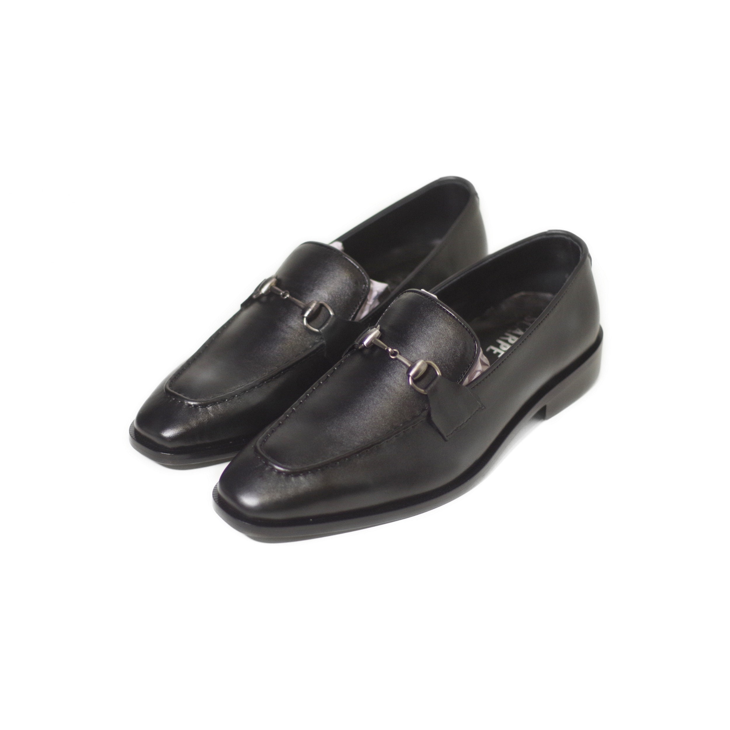 Full black loafers outlet