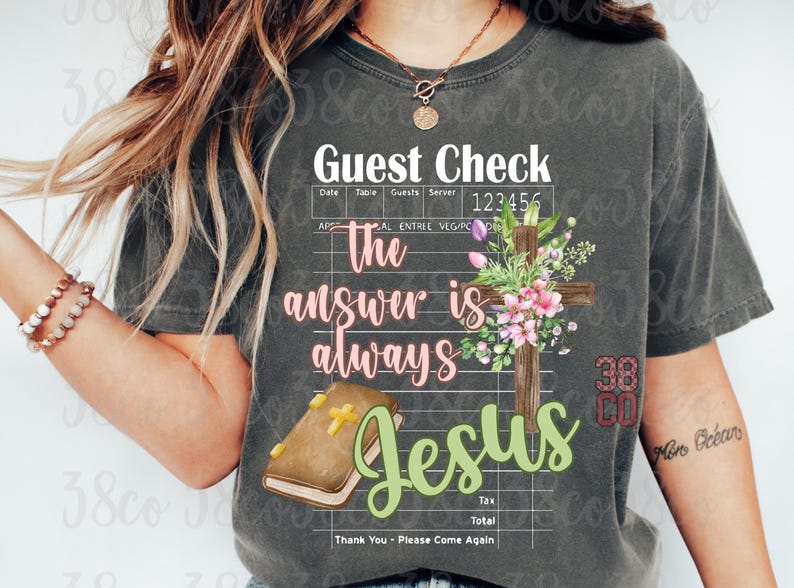 Guest Check Png, Jesus Png, Christian Png, CUTE Guest Check Png, Cross ...