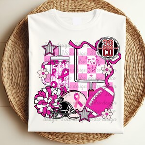 Pinker Fußball png, Teamgeist png, Fußballsaison png, rosa Schleife png, schwarz und rosa png, Fußball png, High School png, Bewusstsein png Bild 6