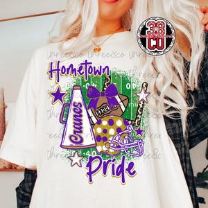 Purple hometown png, team spirit png, football season png, gameday png, go blue png, football png, high school png, go team png, pride png