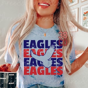 Custom eagles png, custom school spirit png, stacked eagles png, custom mascot png, gift for her, trendy eagl png for sublimation crafts