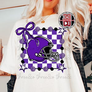 Purple gameday png, team spirit png, football season png, gameday png, go team png, football png, high school png, go team go png, doodle