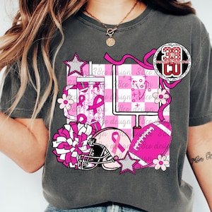 Pinker Fußball png, Teamgeist png, Fußballsaison png, rosa Schleife png, schwarz und rosa png, Fußball png, High School png, Bewusstsein png Bild 1