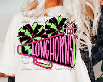 neon and black cheer png, mascot, team spirit png, retro mascot png, youth cheer, team spirit, school pride, retro gameday, cheer mom