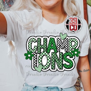 green champions png, custom team spirit png, custom mascot png, retro mascot png, go team png, checkered heart png, custom high school png