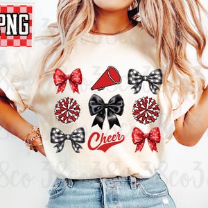 Cheer coquette png, cheer mom png, custom cheerleading png, cheer coquette design, red cheer png, custom cheerleading png