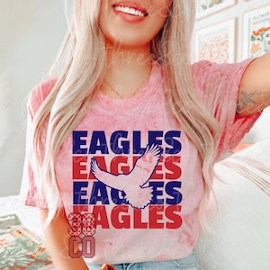 Custom eagles png, custom school spirit png, stacked eagles png, custom mascot png, gift for her, trendy eagl png for sublimation crafts