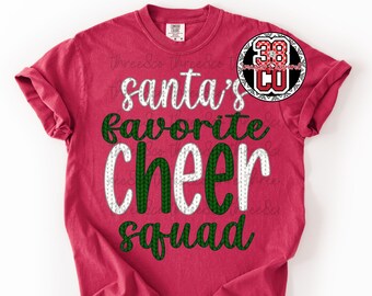 Christmas Cheerleader Squad PNG, Santa's Favorite (Digital Download)
