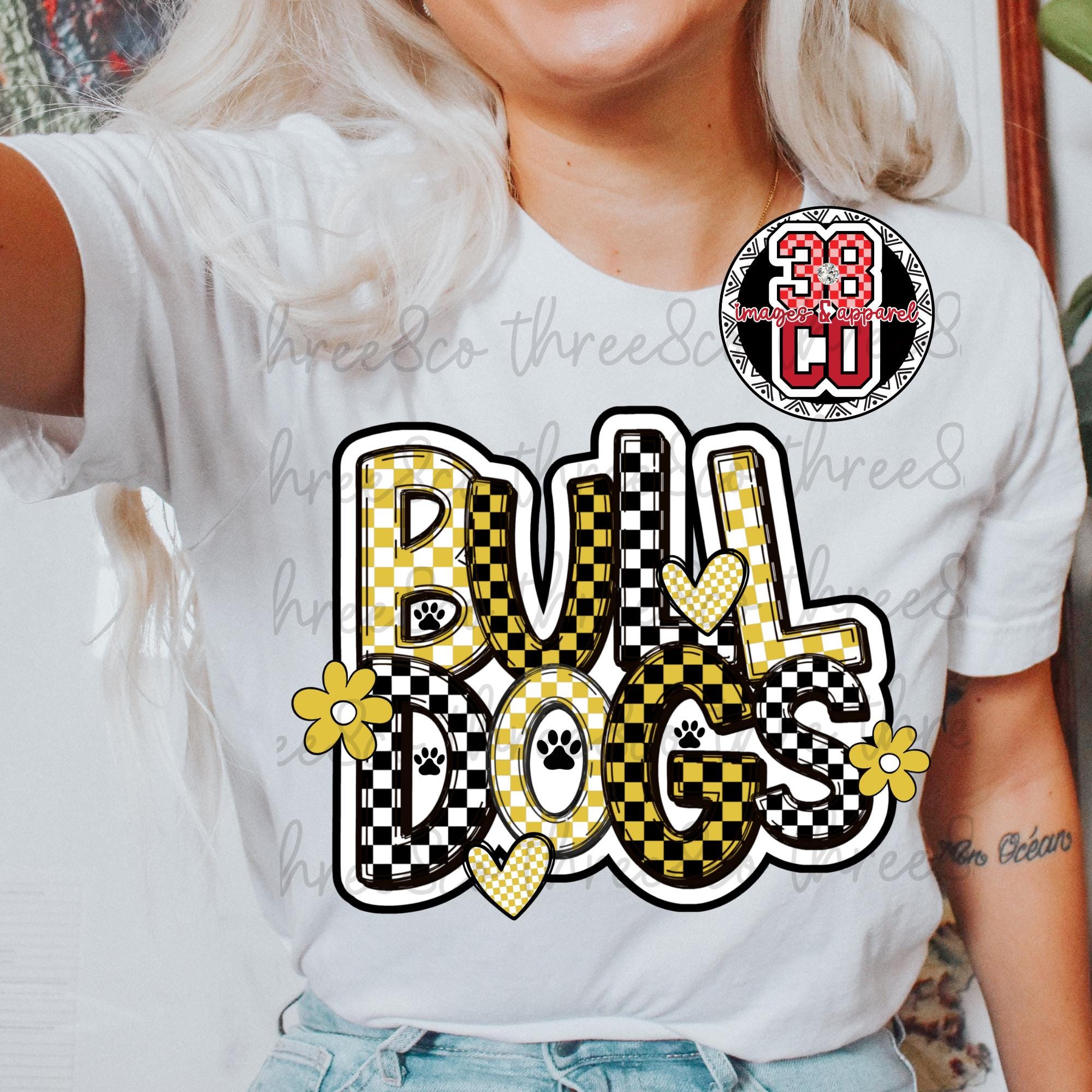 Custom gold bulldogs png, custom team spirit png, custom mascot png, retro mascot png, go dogs png, dog paws png, custom high school png