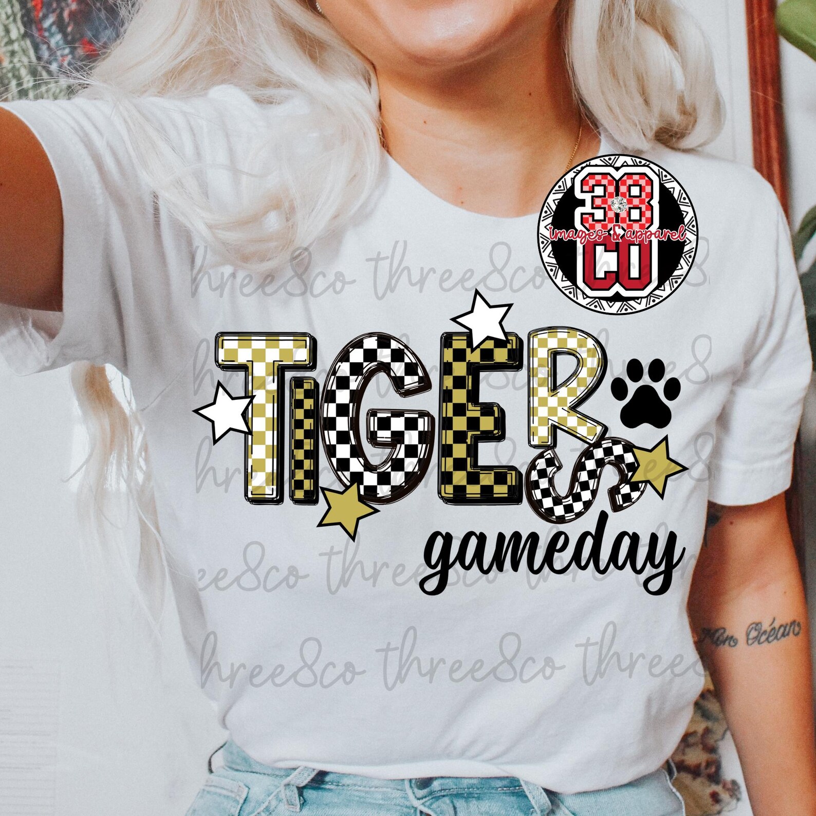 Gameday Tiger Acrylic Mascot Ornament main image 1