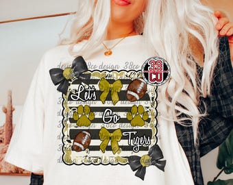 schwarz-goldener Fußball png, Teamgeist, Fußballsaison, Spieltag, Tigerpfote, Tiger, Schulgeist, Go Team Go, Schulstolz