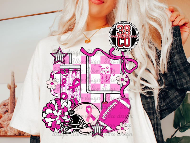 Pinker Fußball png, Teamgeist png, Fußballsaison png, rosa Schleife png, schwarz und rosa png, Fußball png, High School png, Bewusstsein png Bild 2