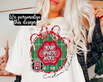 coqueta personalizada para el día del partido de fútbol, PNG personalizado para el equipo de fútbol, diseño de garabatos, PNG personalizado para el espíritu escolar, mamá de fútbol personalizada, día del partido personalizado
