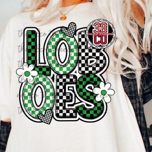 custom checkered text png, custom team spirit png, custom mascot png, retro mascot png, go team png, green mascot, custom high school png