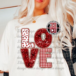 valentines day png, be mine, faux sequin, houndstooth pattern, dalmatian, love
