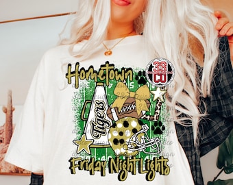 Schwarz und Gold Spieltag png, Teamgeist png, Tiger, Chevron Megaphon, Freitag Abend, Heimatstadt png, Fußballplatz