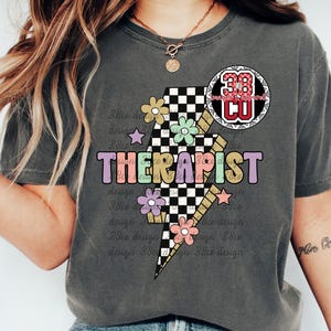 Colorful therapist PNG, therapist shirt design png, occupational therapy png, physical therapy png, speech therapy, OT png, PT png, therapy