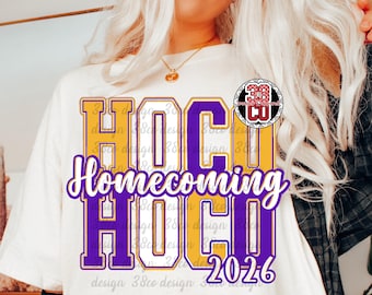 purple and gold homecoming png, team spirit png, hoco 2026 png, gameday png, football png, school png, hoco mum, STACKED HOCO png