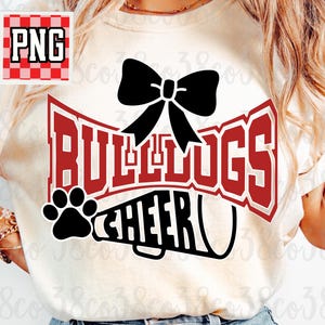 Coqueta de porristas rojas png, diseño rojo y negro png, espíritu de equipo personalizado png para sublimación, archivo png de go dogs para transferencia dtf y elaboración