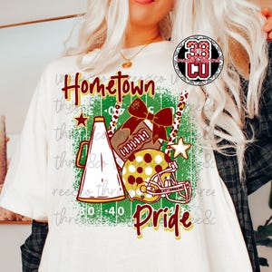 maroon and gold gameday png, team spirit png, custom mascot png, retro mascot png, go hometown png, doodle design png, blank megaphone png