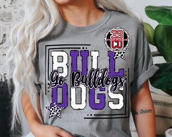 purple gameday png, chevron, team spirit png, bulldog png, retro mascot png, go team go png, school png, doodle design png, sporty