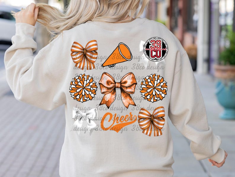 オレンジチアコケットpng、チームスピリットpng、リボン、チアコケットデザイン、オレンジリボンpng、チアリーディングpng、チアコーチ 画像 7