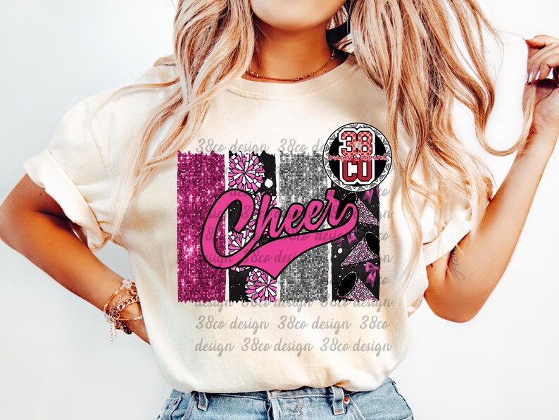 Comp. Cheer Pink Design Pink Cheer Coquette Png, Team Spirit Png, Comp Day, Cheer Coquette ...