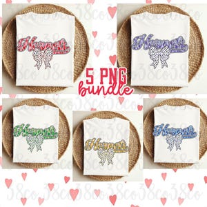 Hornets coquette BUNDLE png, custom team spirit png, go hornets png, bow png, polka dot coquette bow, custom team png, brush strokes png