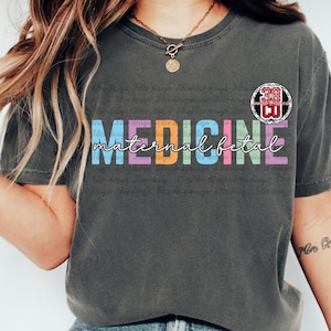 maternal fetal medicine Nurse PNG, medical stacked png, profession png, typography png, text png, trendy medical png, fetal med png